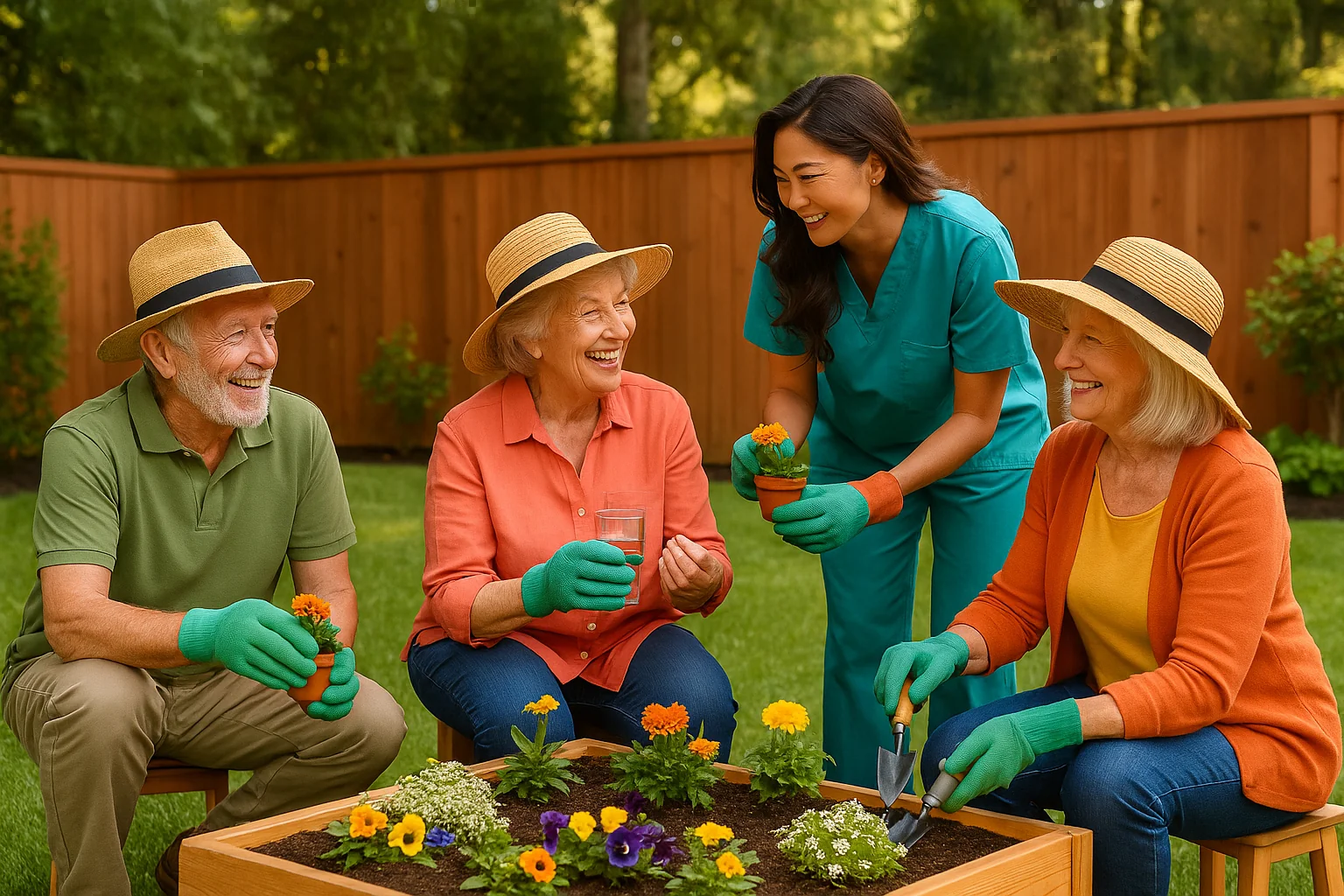 Therapeutic gardening activities